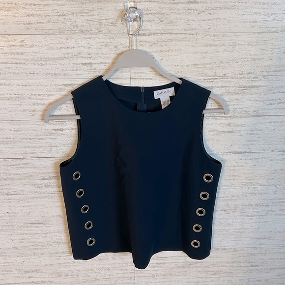 Carmen Marc Valvo Blouse l SIZE S - Picture 1 of 6